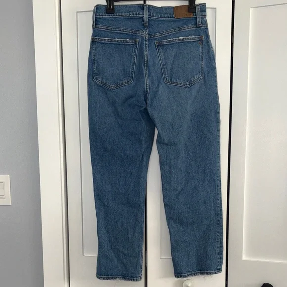 Madewell Blue Straight Leg Women's Jeans - Picture 2 of 5